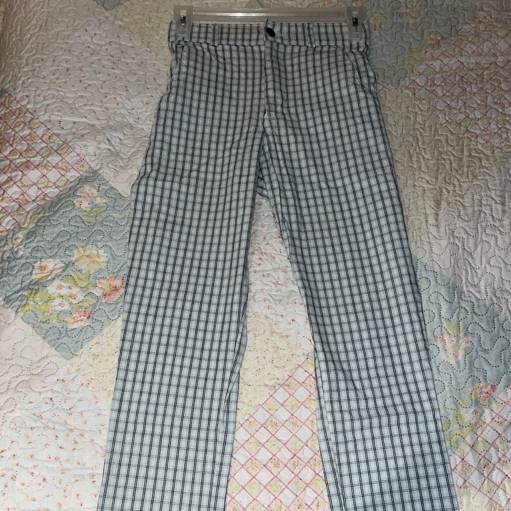 Hollister ultra high waist pants checkered